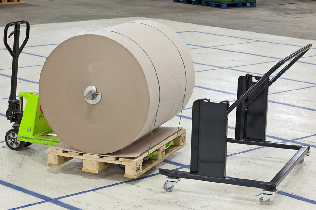 Bobine de papier antiglisse avec trolley